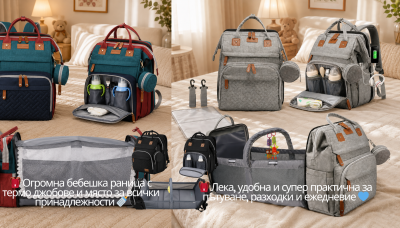 Бебешка чанта 3 в 1: защо е една от най-практичните покупки за родители през 2026?