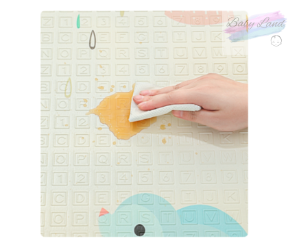 Бебешка кошара за игра 120×120 + 3 ПОДАРЪКА – Двулицево Килимче с XPE Пяна, ТОПКИ за игра и ДРЪЖКИ за изправяне… – детайл 5