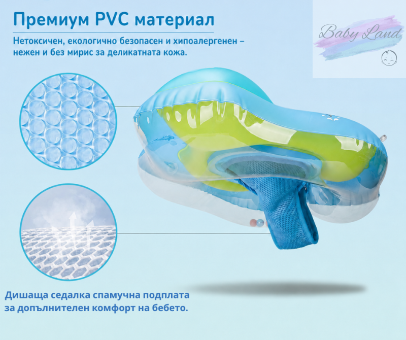 Мека дишаща седалка и материал на бебешкия пояс