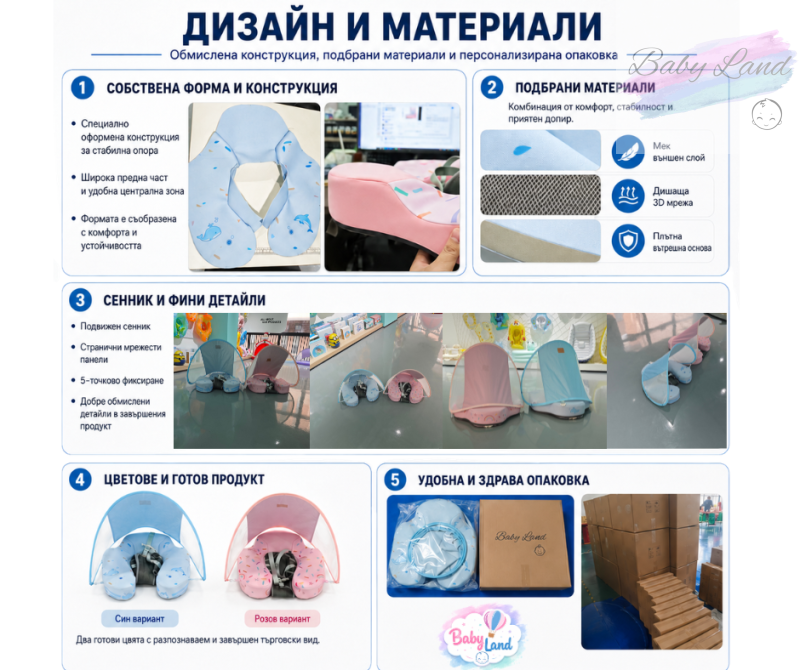 Дизайн и материали — конструкция, материали и опаковка