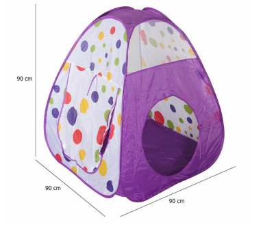 Детска палатка и тента 3в1 с тунел +ПОДАРЪК  50 Цветни Топки – голям комплект за игра, движение и забавление | Просторна палатка, забавен тунел и мини „басейн“ с топки в едно – подходящи за дом, двор, детска стая, партита, пълзене, координация и активна и