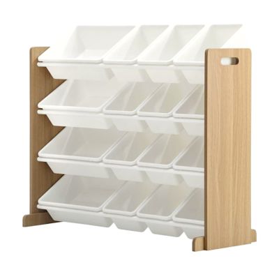Органайзер за Детски Играчки GINGER HOME дърво и бяло JWTR-3278