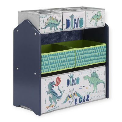 Детска Етажерка GINGER HOME, Органайзер за Играчки с Кутии за Съхранение DINOSAUR