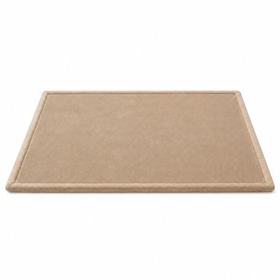 Детски Мемори Килим GINGER HOME LOLLA, 150x200 см, 3,5 см Дебелина, Кадифено Мек Водоустойчив Горен Слой, Мемори Пяна, Противохлъзгаща Основа, Бежов