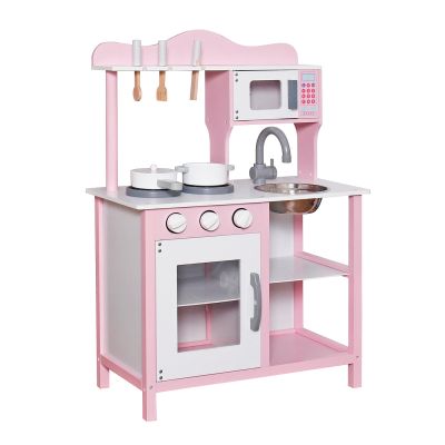 Детска Дървена Кухня GINGER HOME Розова W10C404I
