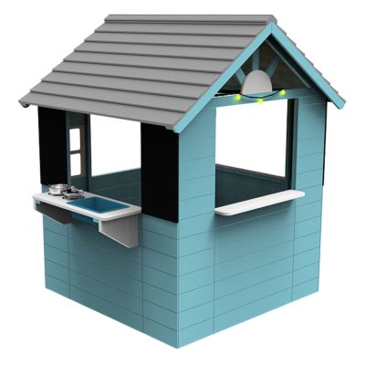 Детска дървена къща за игра GINGER HOME с кухня – 110×103×137 см